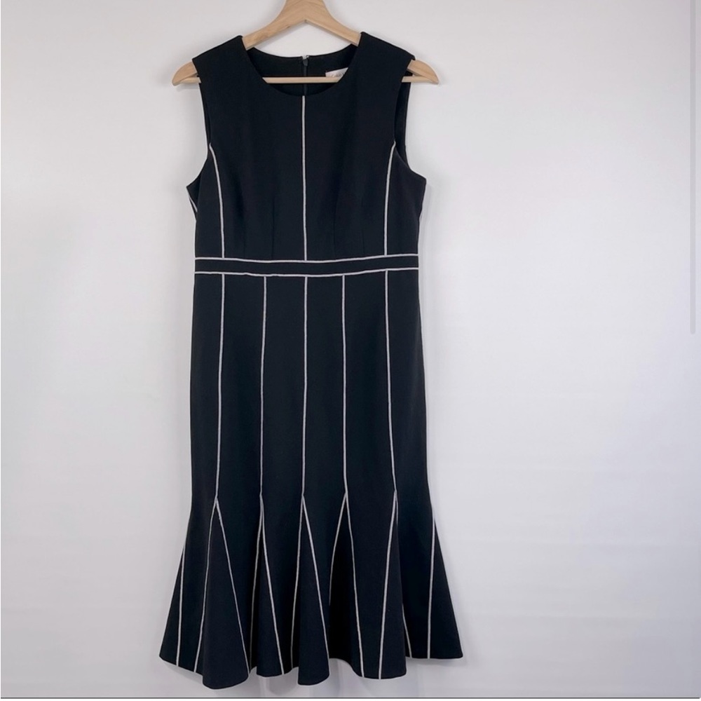 Calvin Klein Sheath Dress Contrast Stitch Size 8